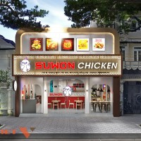 Thiết kế nhà hàng gà rán SUWON CHICKEN hiện đại, thu hút 